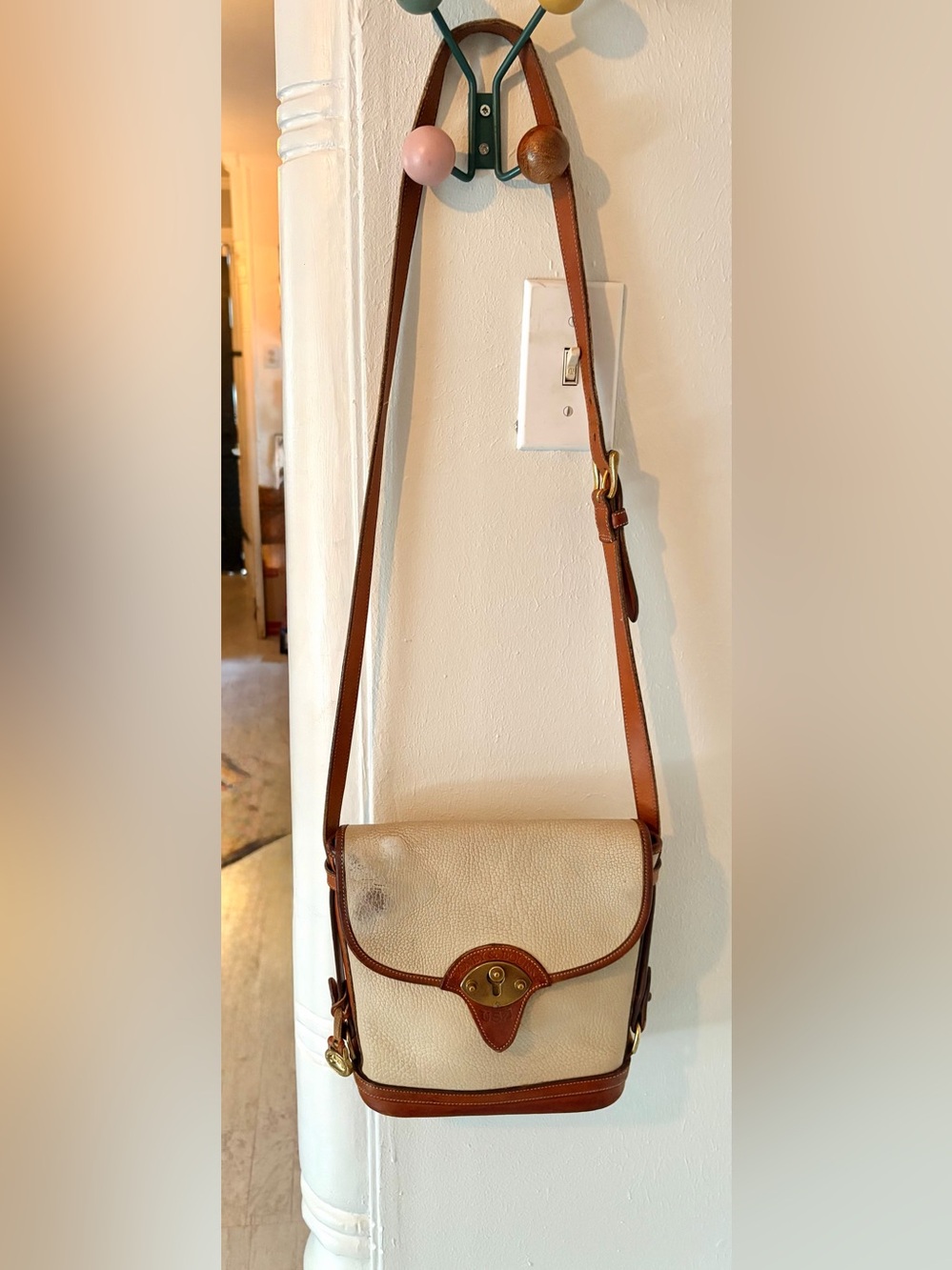 Vintage Dooney & Bourke All-Weather Leather (AWL) Cavalry Spectator Bag